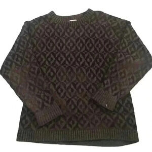 Vintage Periwinkle thick woven textured sweater